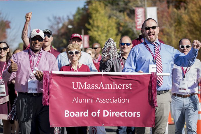 Homecoming Parade Marchers