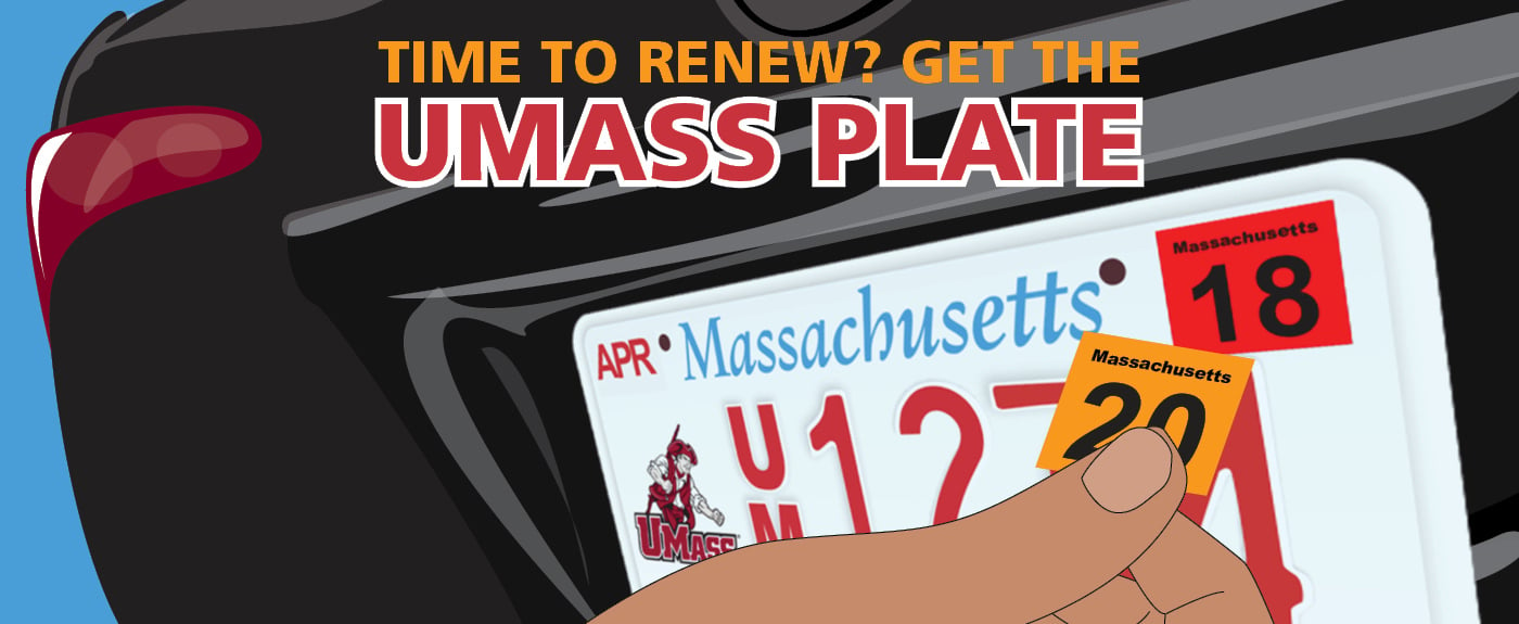 UMass Licens Plate