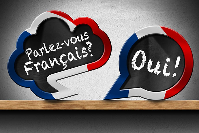 two signs-do you speak french? yes!