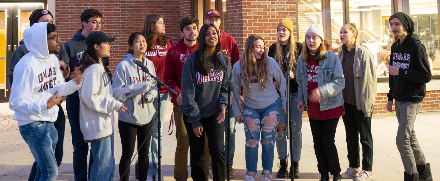 Student vocal group performing