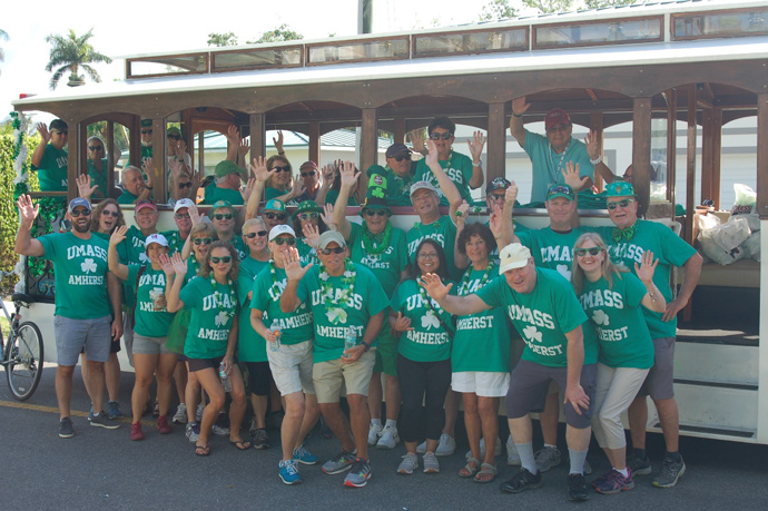 Alumni in the parade