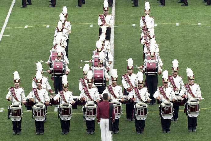 Marching  band on field